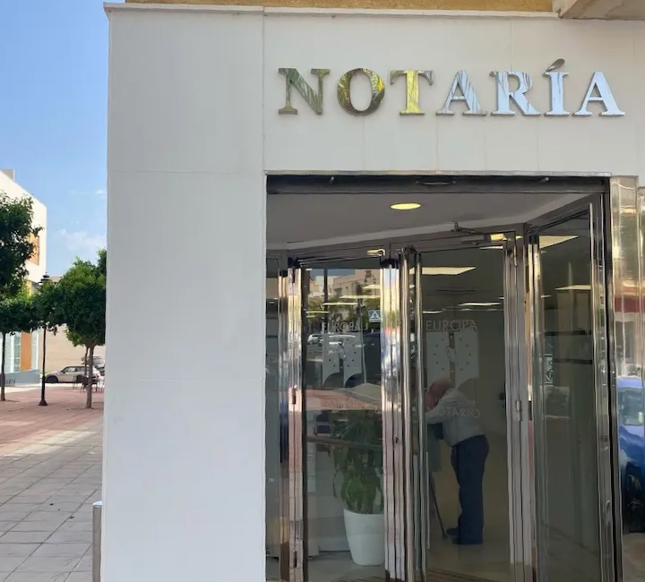 A notaría (notary office) in Spain
